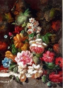 unknow artist Floral, beautiful classical still life of flowers.074 China oil painting art